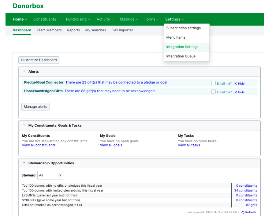 How to enable the Little Green Light integration on Donorbox